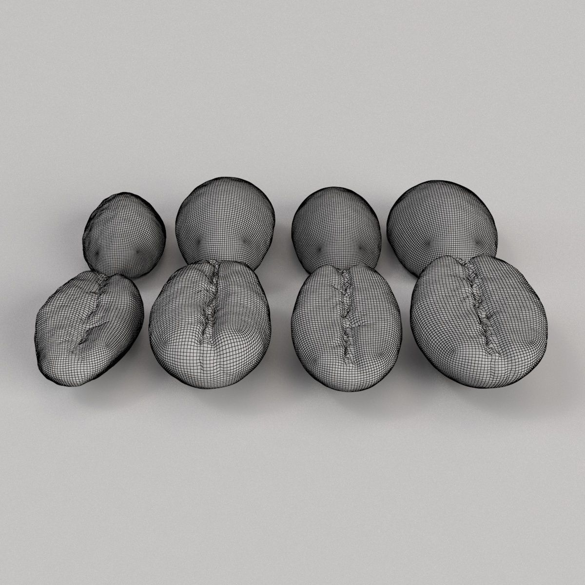 Coffee Beans 3D model_4