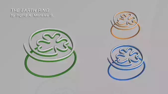 Earth ring Free 3D model