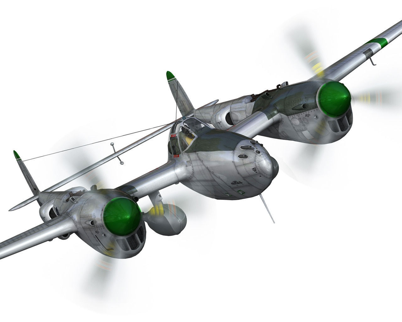 Lockheed P-38 Lightning - Glamour Puss II 3D model_9