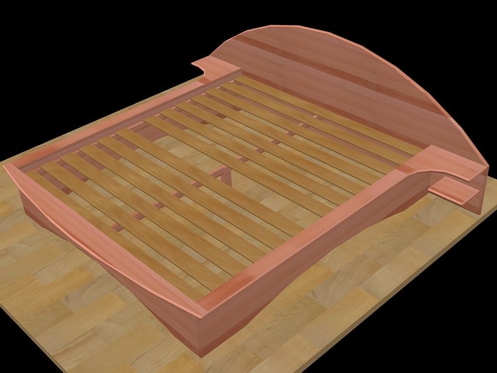 Bed 2000x1800 3D model_2