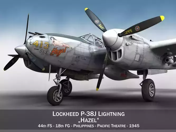 Lockheed P-38 Lightning - Hazel 3D model
