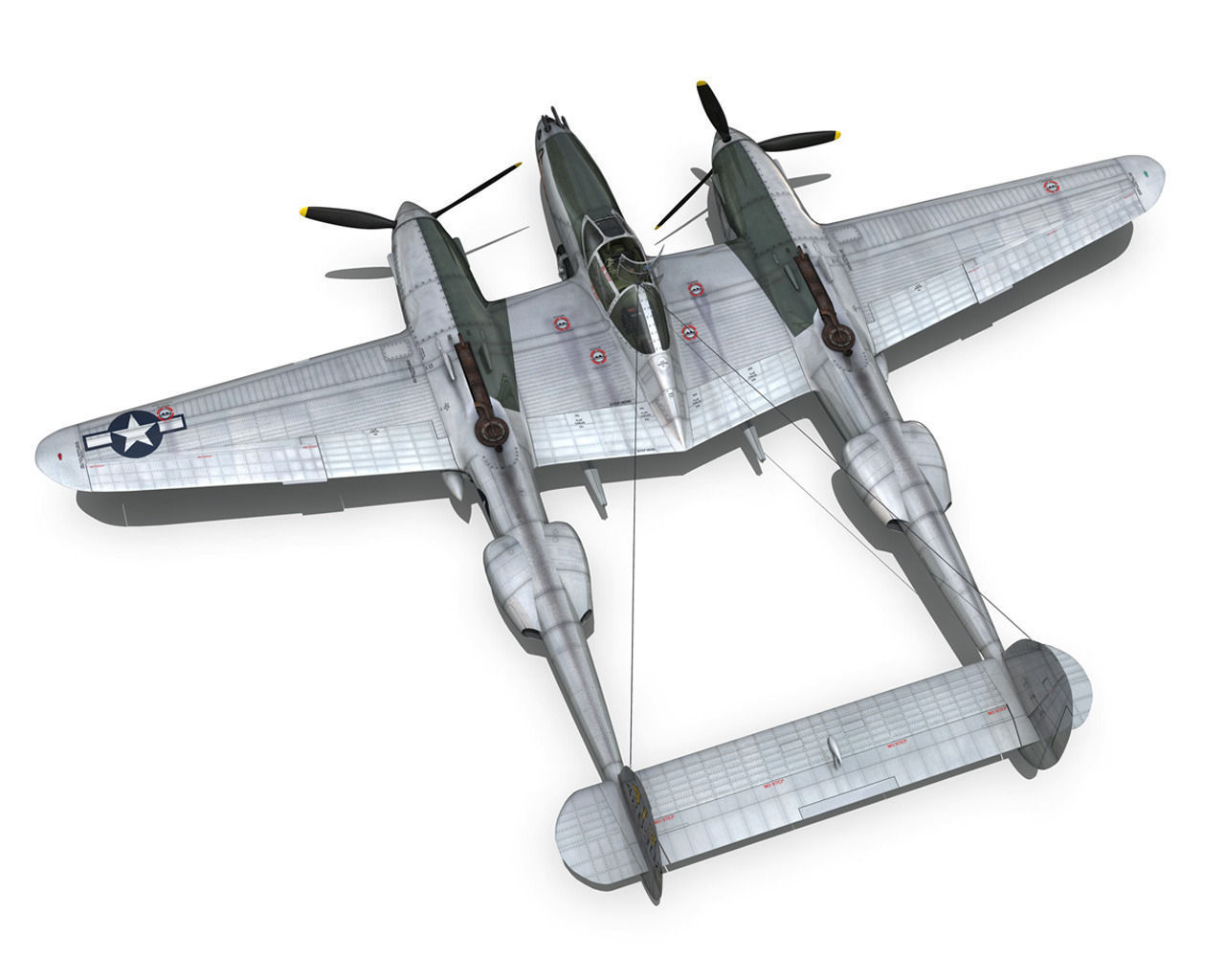 Lockheed P-38 Lightning - Hazel 3D model_13