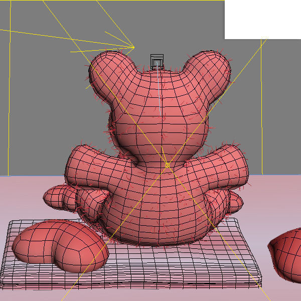 Valentine Teddy Bear Low-poly 3D model_4