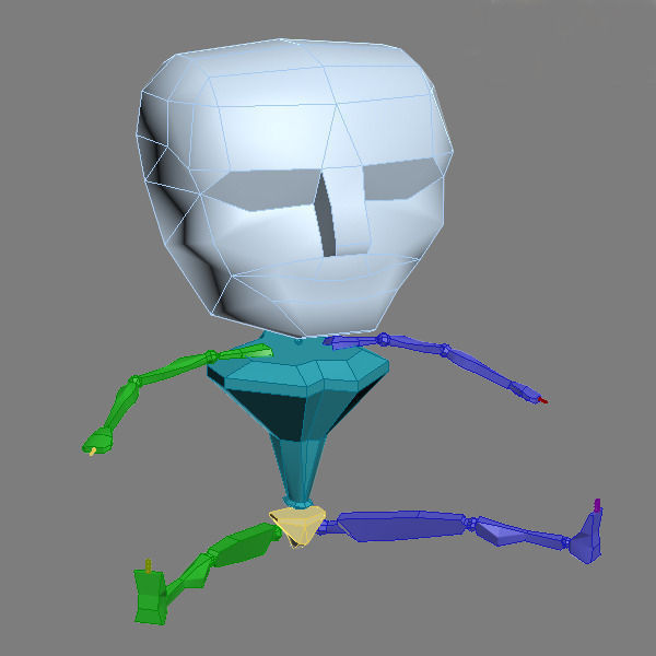 Valentine Teddy Bear Low-poly 3D model_5