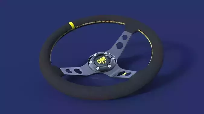OMP steering wheel 3D model