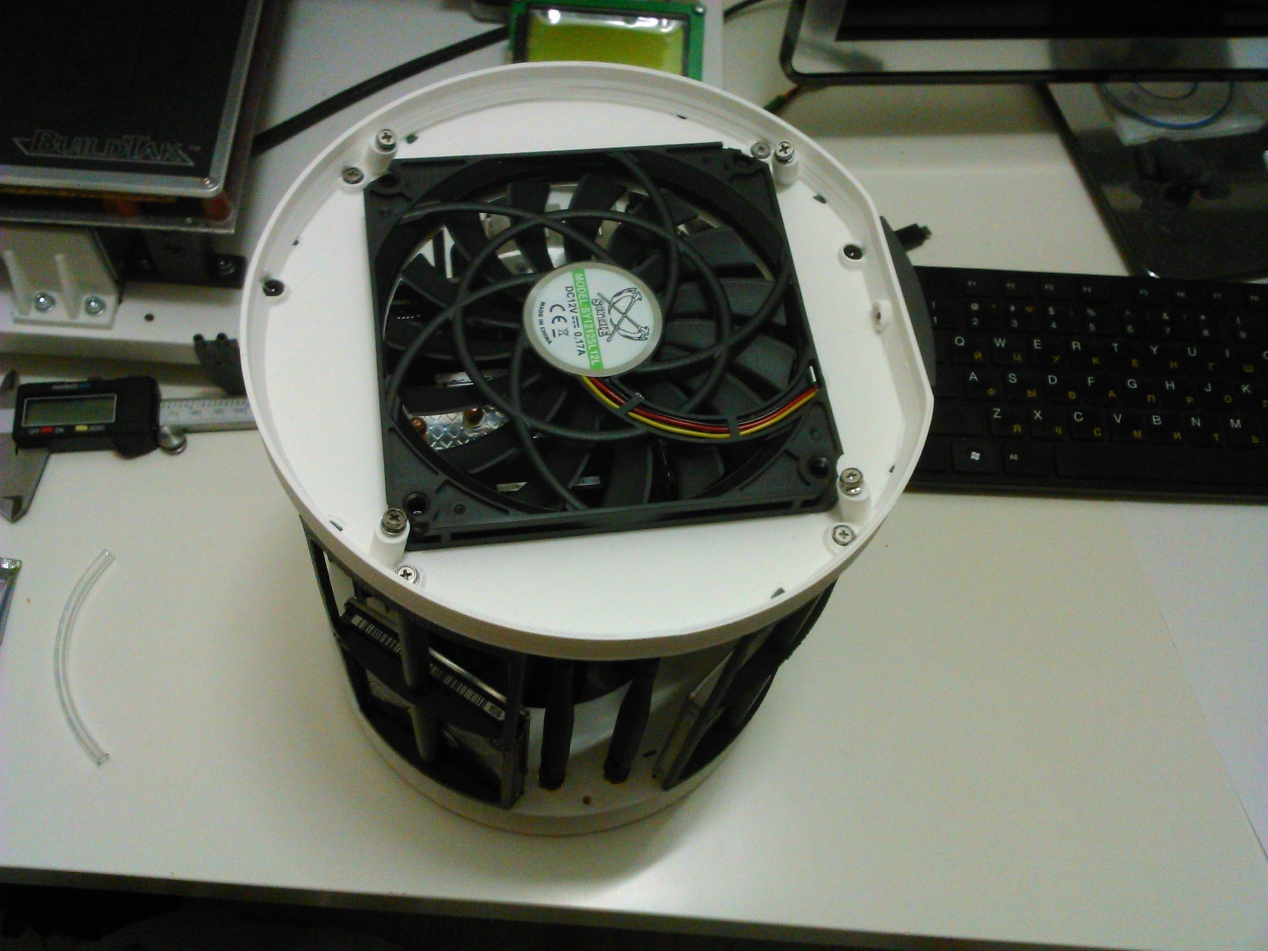 Full Printable ITX Case Mac Pro 2013 style 3D print model_9