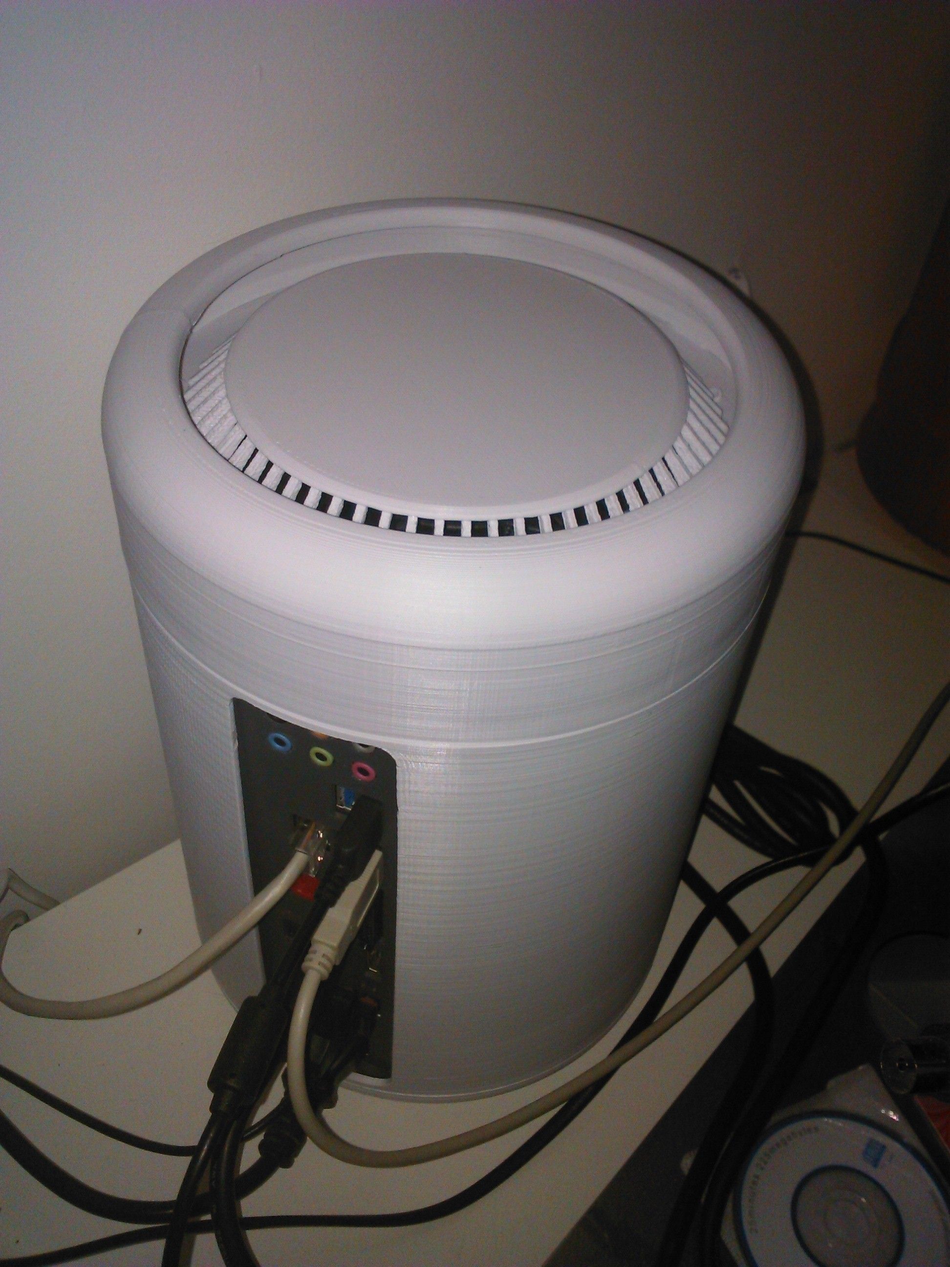 Full Printable ITX Case Mac Pro 2013 style 3D print model_1