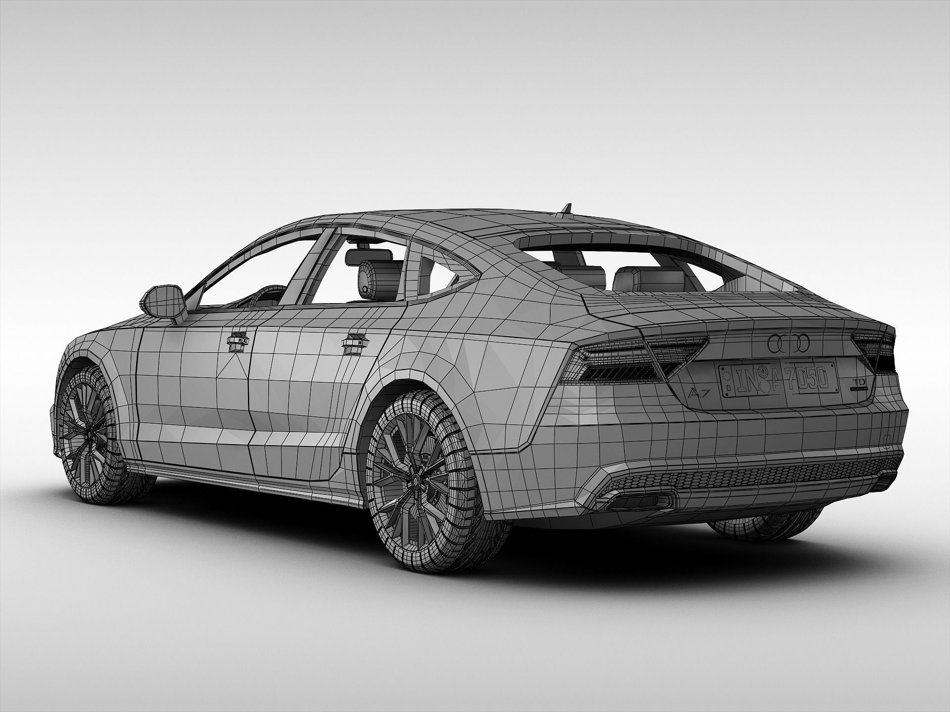 Audi A7 Sportback 2015 3D model_8