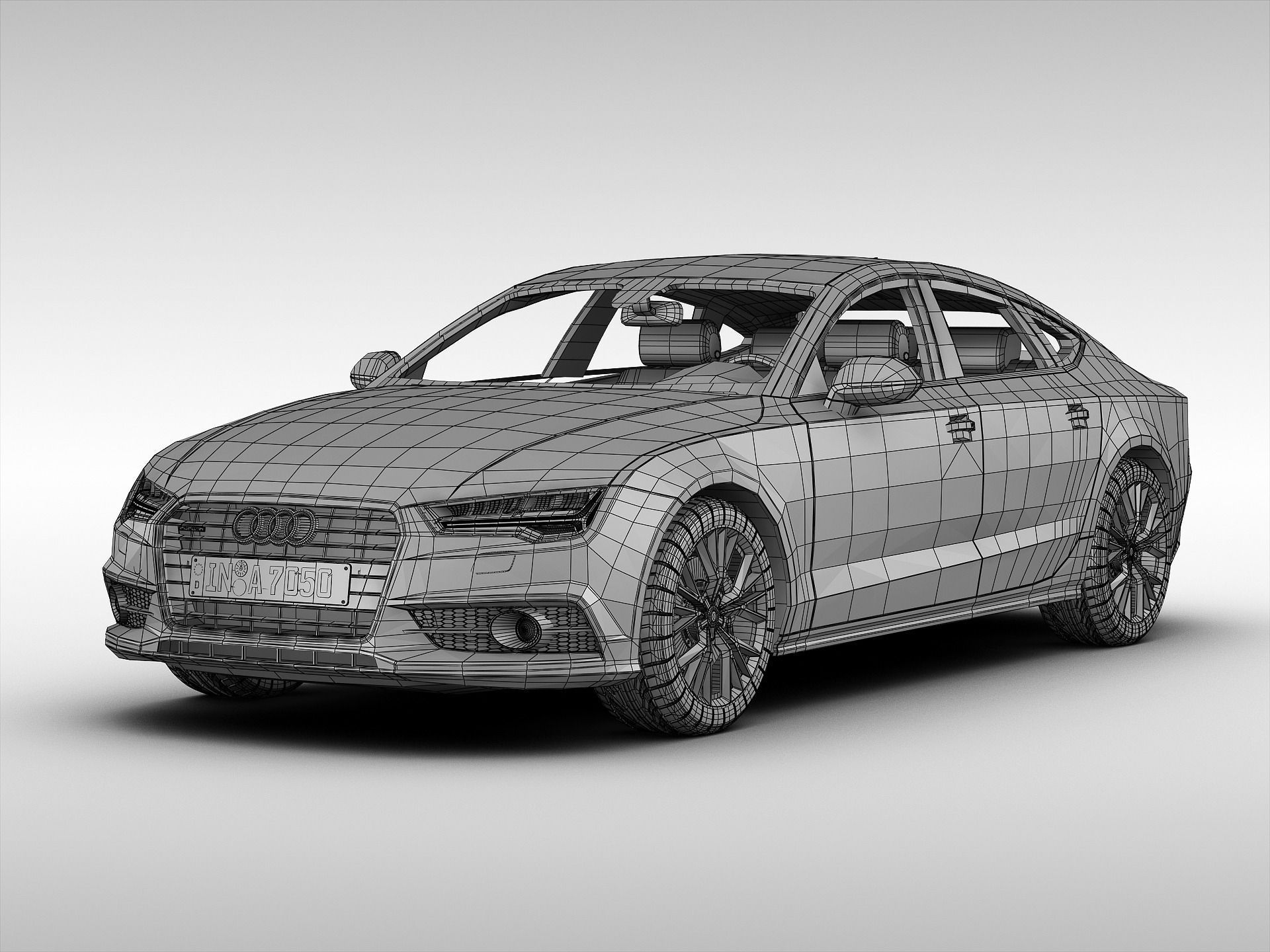 Audi A7 Sportback 2015 3D model_7
