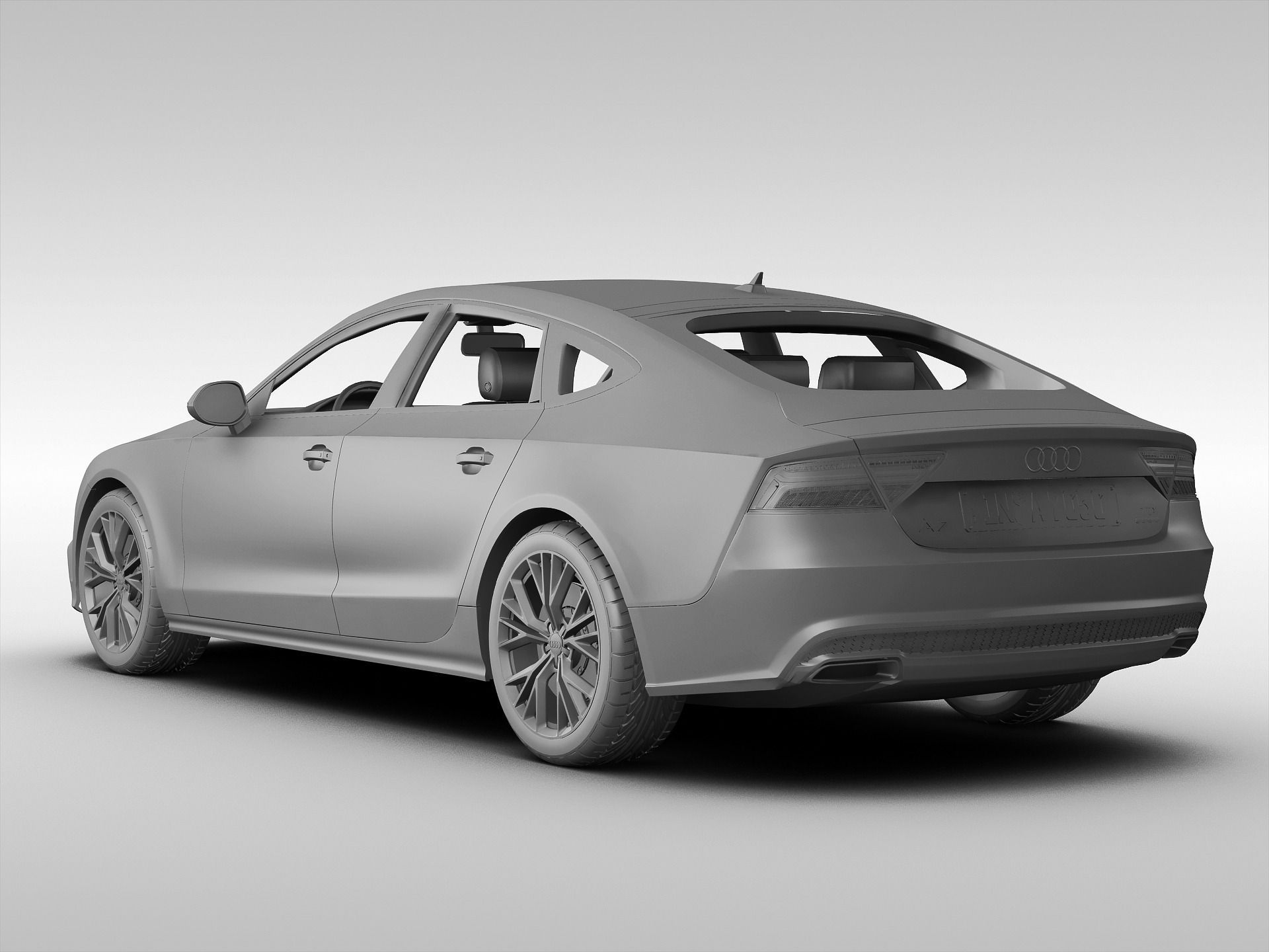 Audi A7 Sportback 2015 3D model_6