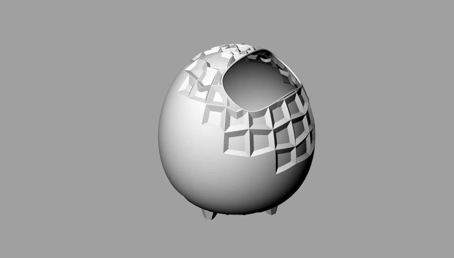 Heliconian Egg 3D print model_3