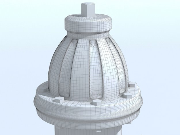 Fire hydrant 3D model_6