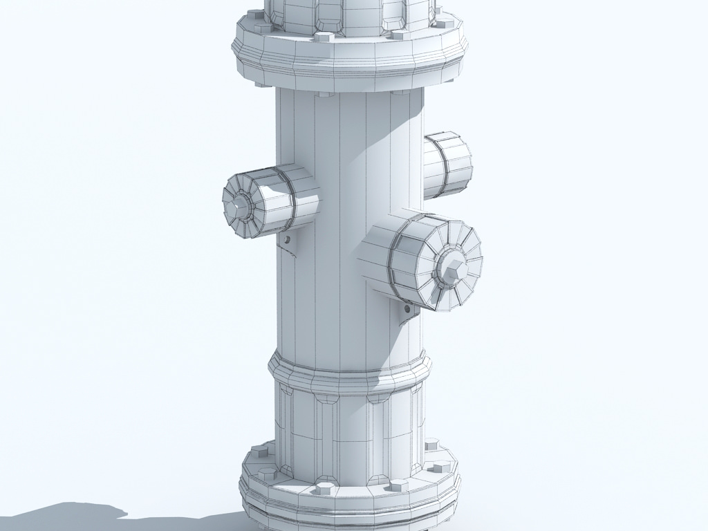 Fire hydrant 3D model_9