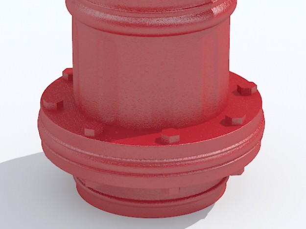 Fire hydrant 3D model_4