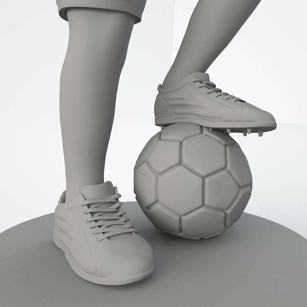 3D Printable Football Kid 3D Model 3D printable .stl - CGTrader.com