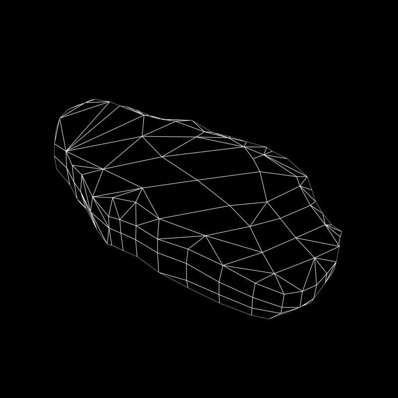 Raw Beef Steak Low-poly 3D model_10