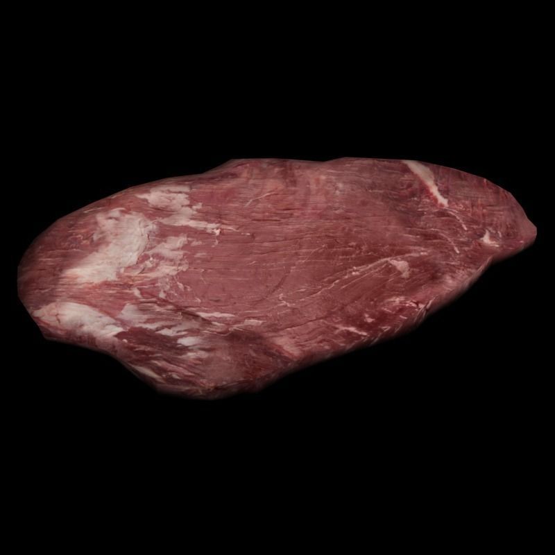 Raw Beef Steak Low-poly 3D model_7