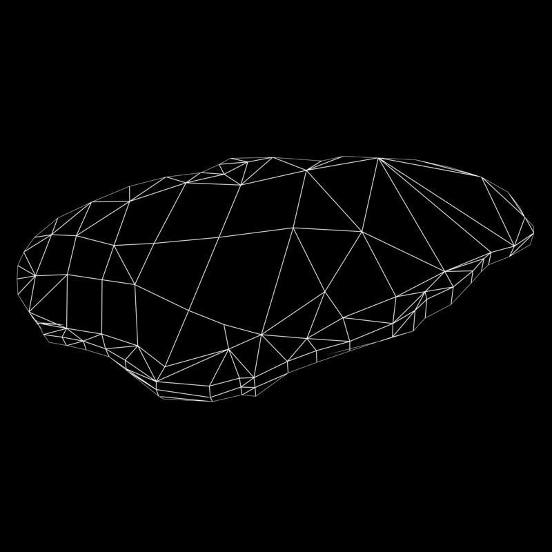 Raw Beef Steak Low-poly 3D model_8