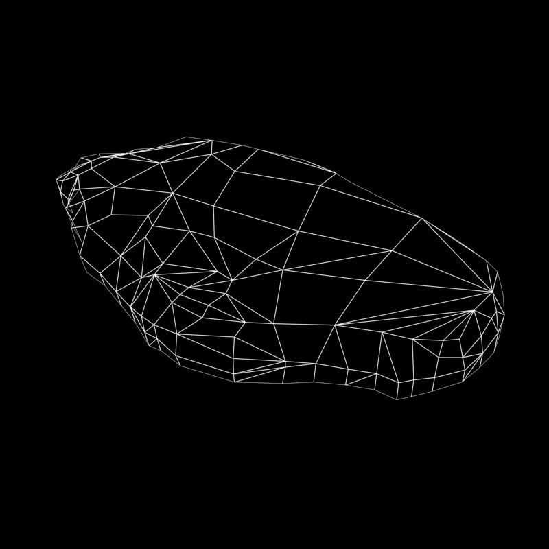 Raw Beef Steak Low-poly 3D model_1