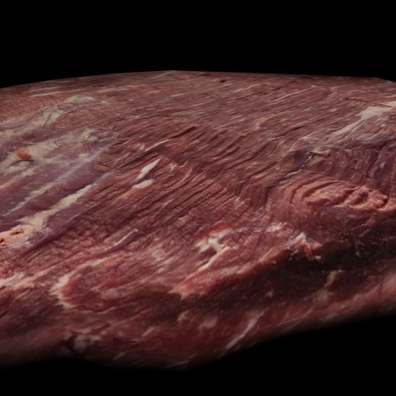 Raw Beef Steaks Low-poly 3D model_19