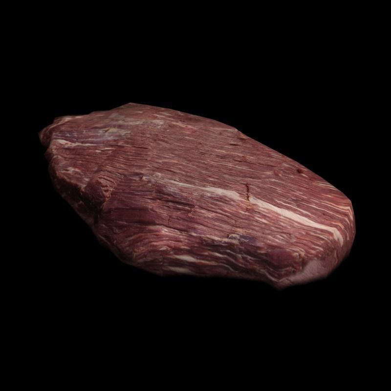 Raw Beef Steaks Low-poly 3D model_6