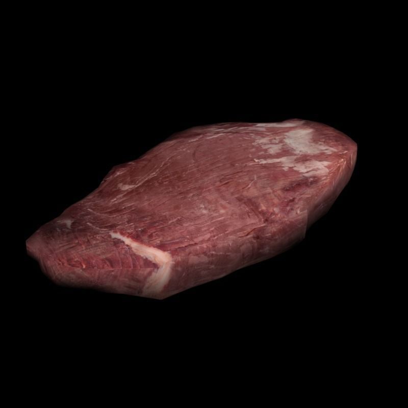 Raw Beef Steaks Low-poly 3D model_17