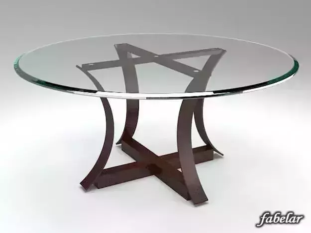 Table 9 glass dining with wooden base