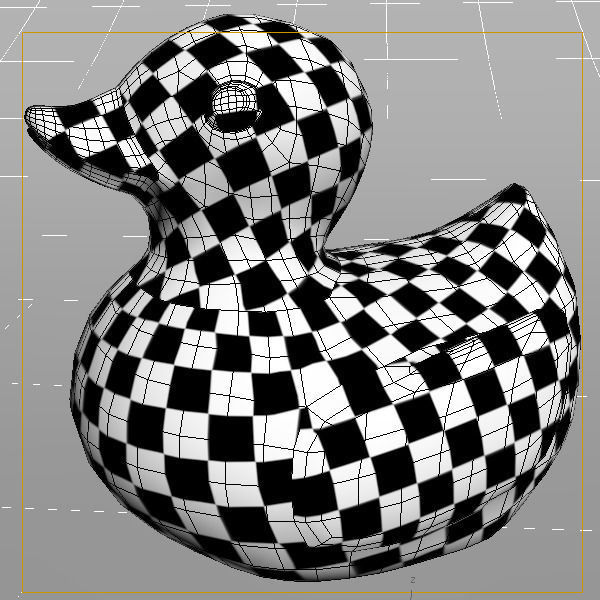 Rubber Duck Low-poly 3D model_7