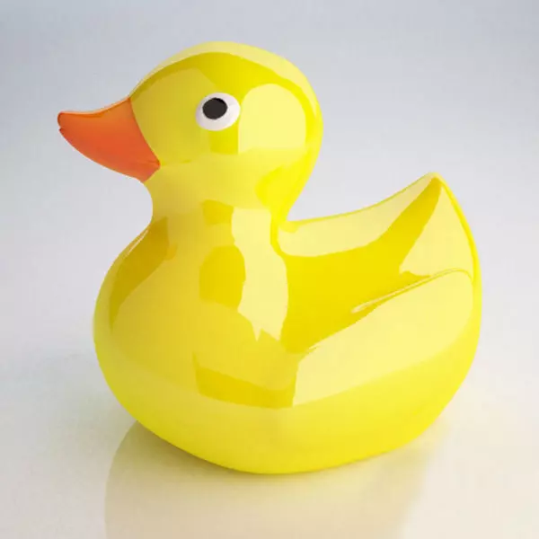 Rubber Duck Low-poly 3D model_0