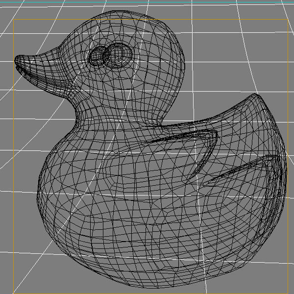 Rubber Duck Low-poly 3D model_6