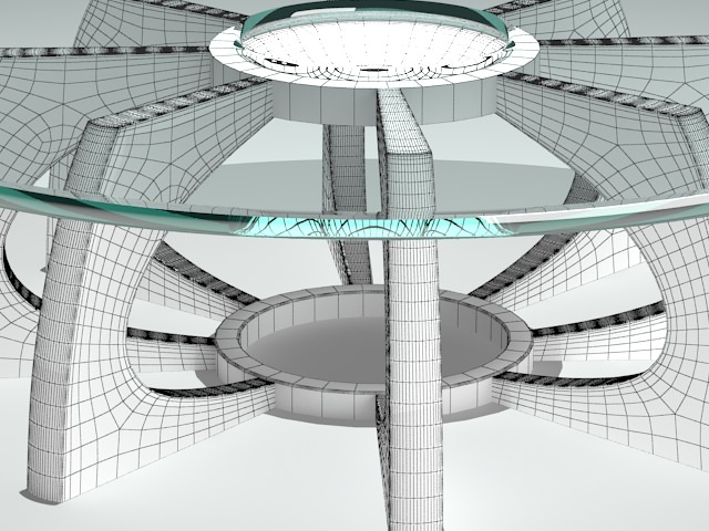 Table 2 wooden coffee with glass top 3D model_5
