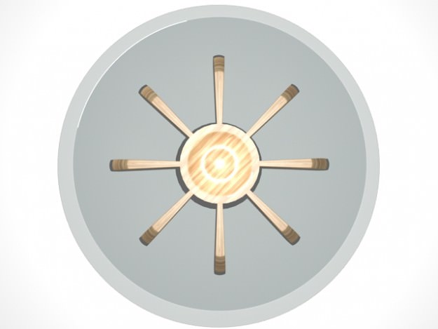 Table 2 wooden coffee with glass top 3D model_2