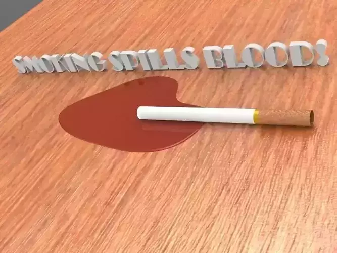 Smoking Spills Blood