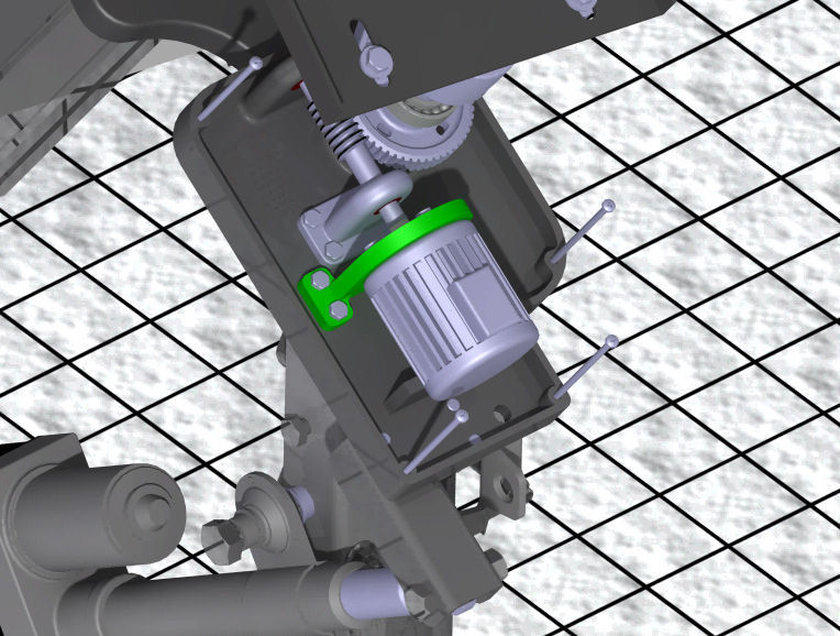 Solar PV tracker Free 3D model_4