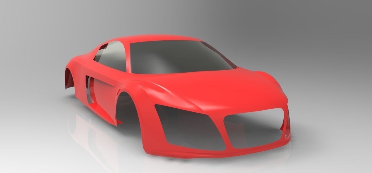 Audi R8 Car free 3D Model STL IGE IGS IGES STP