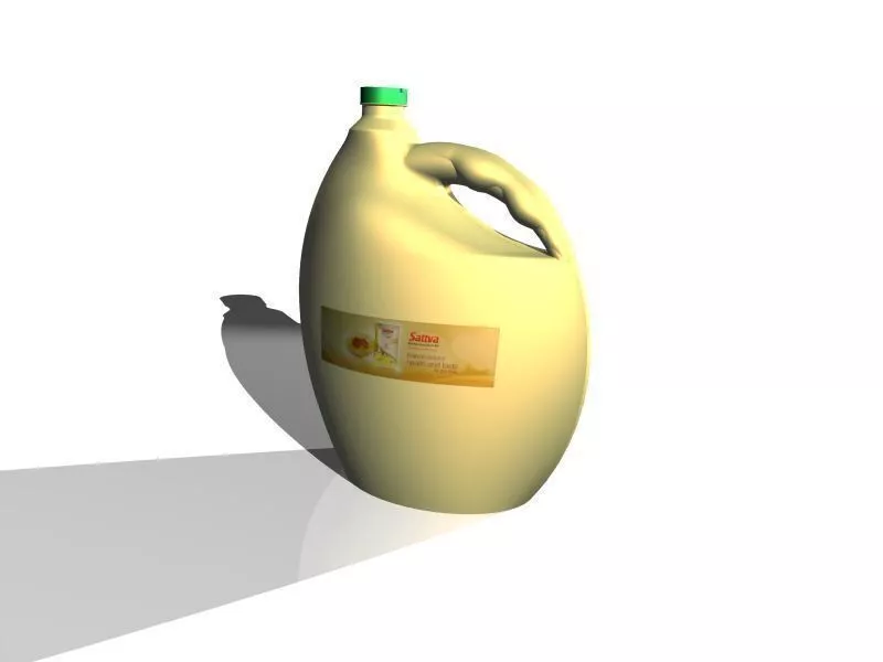 Edible Oil 5 Liter Jar Free 3D model