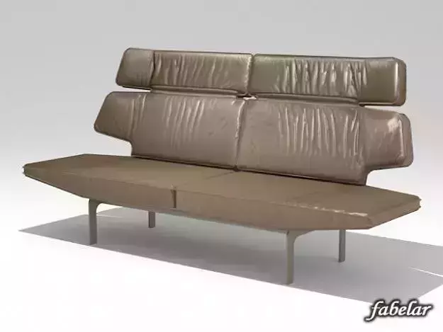 Sofa 9 airplane seat 3D model