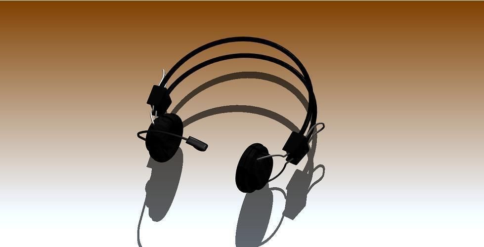 Headphone with NX Free 3D model_2