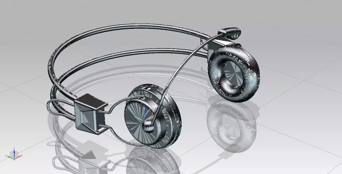 Headphone with NX Free 3D model_0