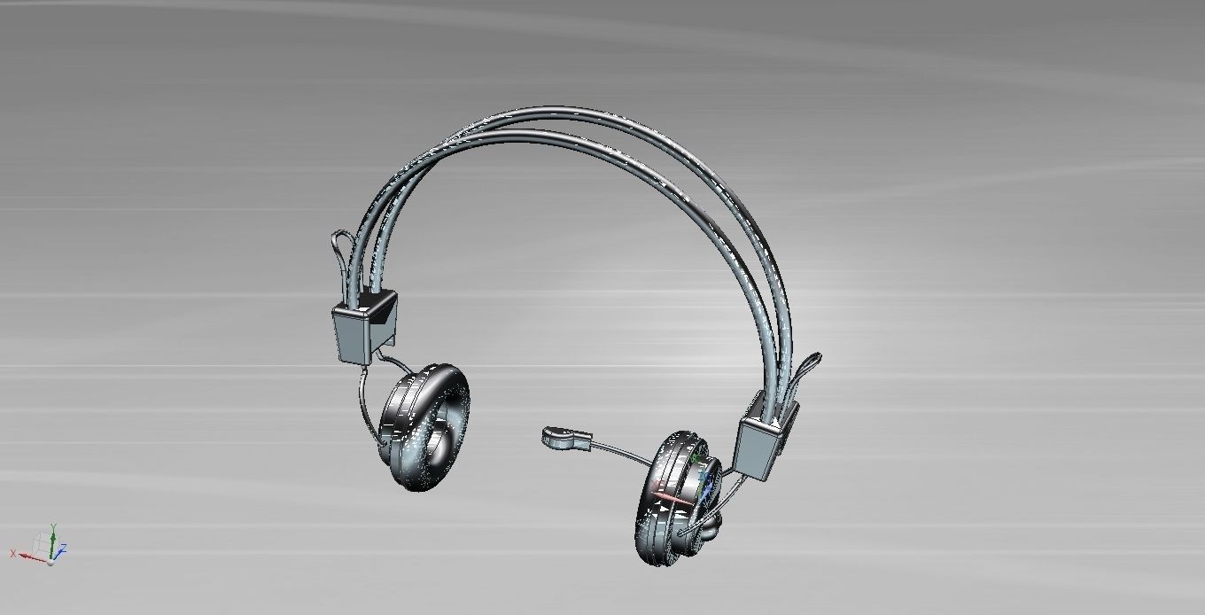 Headphone with NX Free 3D model_1