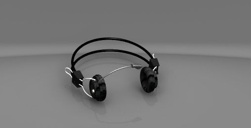 Headphone with NX Free 3D model_5