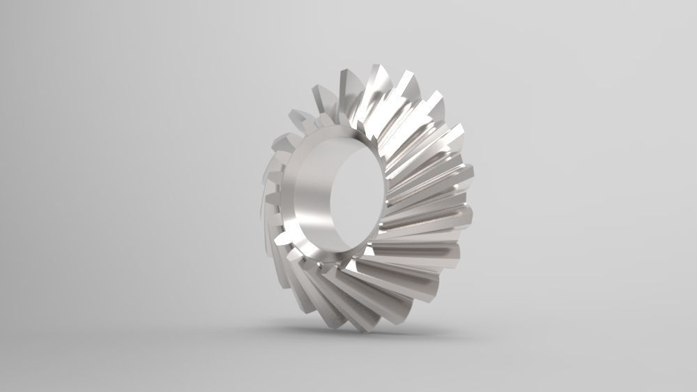 Bevel Gear with NX9 Free 3D model_1