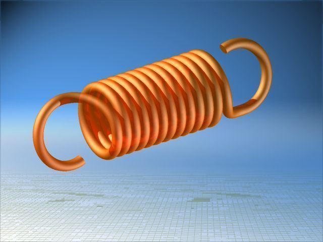 NX Spring Free 3D model_1