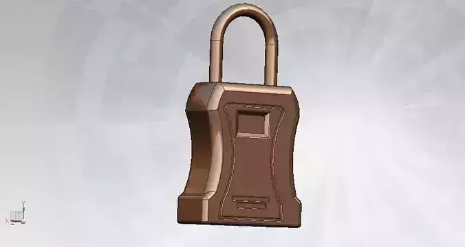 Lock with NX Free 3D model