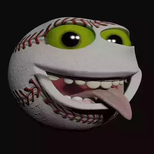 Baseball Character Low-poly 3D model