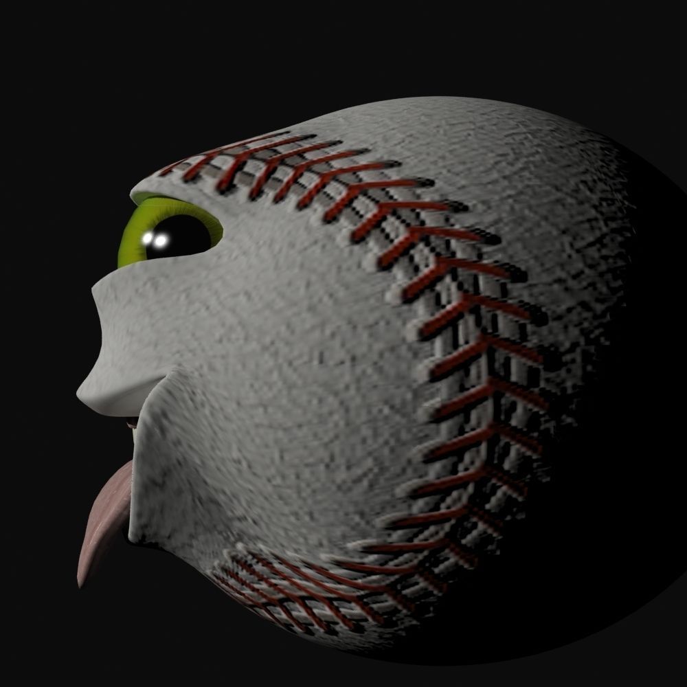 Baseball Character Low-poly 3D model_3