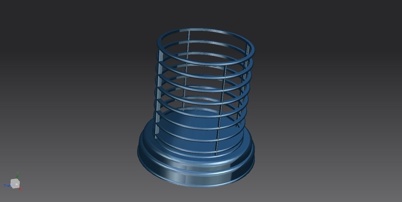 Pen pot Free 3D model_1