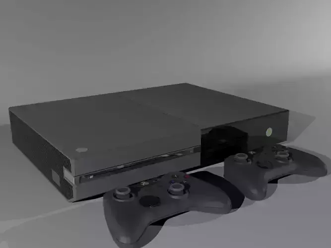 Xbox one Low-poly 3D model
