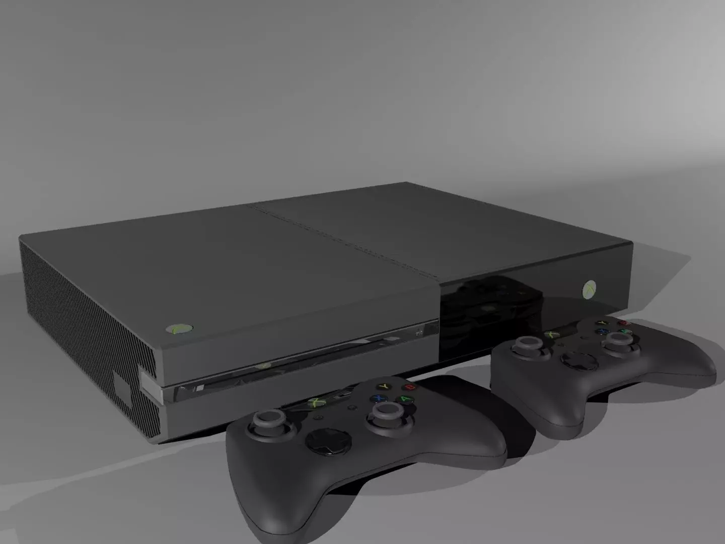 Xbox one Low-poly 3D model_0