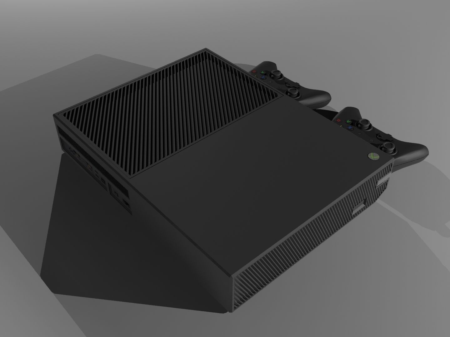 Xbox one Low-poly 3D model_4